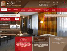 Tablet Screenshot of hoteldelapaix-brest.com